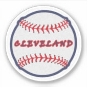 Cleveland Heimat Indischer Stamm für Baseball Fans Aufkleber (Vorderseite)