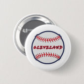 Cleveland Heimat Indischer Stamm für Baseball Fans Button (Vorne & Hinten)