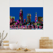 Cleveland in Graffiti Poster (Küche)