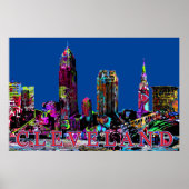 Cleveland in Graffiti Poster (Vorne)