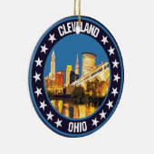 Cleveland Keramik Ornament (Rechts)