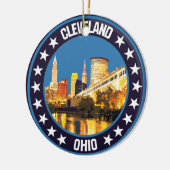 Cleveland Keramik Ornament (Links)