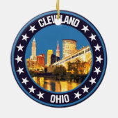 Cleveland Keramik Ornament (Hinten)