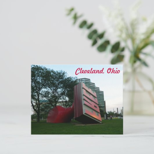 Cleveland (Kostenlose Sehenswürdigkeit) Postkarte (Stehend Vorderseite)