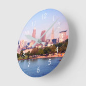 Cleveland Lakeview Runde Wanduhr (Winkel)