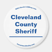 Cleveland Landkreis Sheriff Magnet (Vorne)