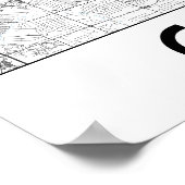 Cleveland Map Poster (Ecke)