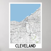 Cleveland Map Poster (Vorne)