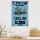 Cleveland Mississippi Blues Poster (Küche)