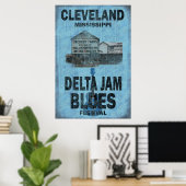 Cleveland Mississippi Blues Poster (Heimbüro)
