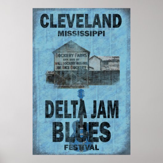 Cleveland Mississippi Blues Poster (Vorne)