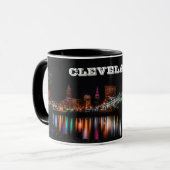Cleveland-Nachtpanorama-Tasse Tasse (Vorderseite Links)
