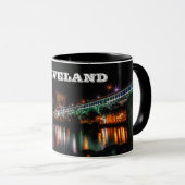 Cleveland-Nachtpanorama-Tasse Tasse (VorderseiteRechts)