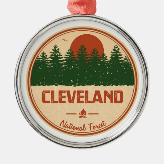 Cleveland National Forest Ornament Aus Metall (Vorne)