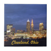 Cleveland Night Lights Tile Fliese (Vorderseite)