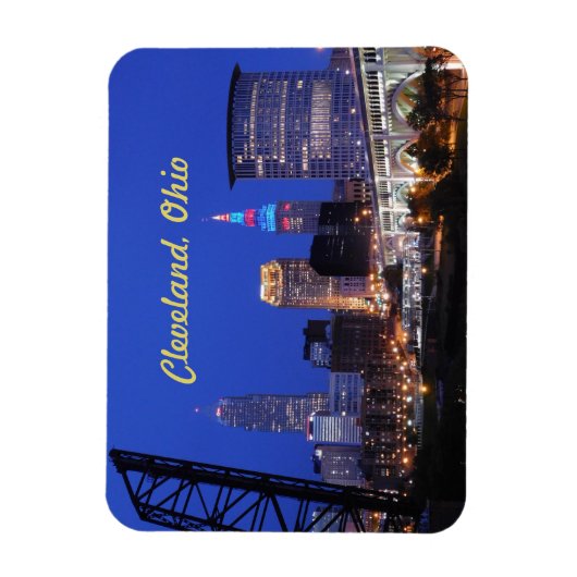 Cleveland Night on Town Magnet (Vertikal)