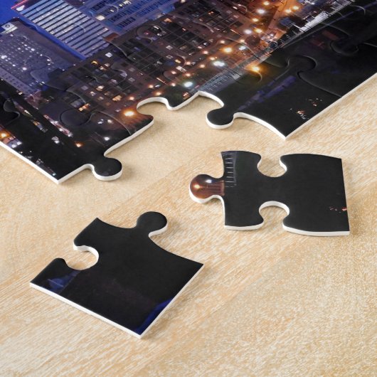 Cleveland Night Skyline Puzzle (Seite)