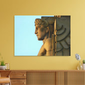 Cleveland OH Art Deco Wrapped Canvas Leinwanddruck (Insitu (Wohnzimmer))