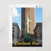 Cleveland, OH Brunnen in Sunshine Postkarte (Vorne/Hinten)