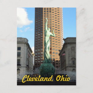 Cleveland, OH Brunnen in Sunshine Postkarte
