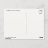 Cleveland, OH Downtown Scene Foto Postcard Postkarte (Rückseite)