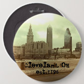 "Cleveland, OH- -" GROSSER Knopf set.1796 Button (Vorne & Hinten)