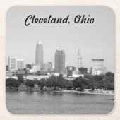 Cleveland, OH Lake Skyline Untersetzer (Vorderseite)