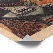 Cleveland, OH - Luft aus dem städtischen Baseball Poster (Ecke)