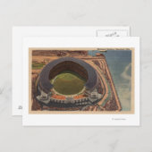 Cleveland, OH - Luft aus dem städtischen Baseball Postkarte (Vorne/Hinten)