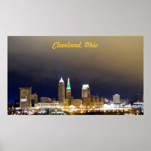 Cleveland, OH- Million Dollar-Ansicht-Plakat Poster
