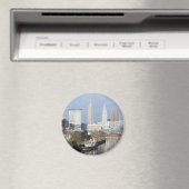 Cleveland OH (River View w/Tugboat) Magnet (In Situ (Geschirrspüler))