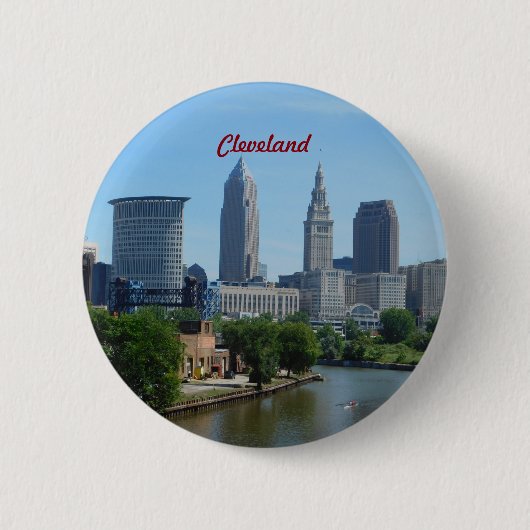 Cleveland OH Riverside Button (Vorderseite)