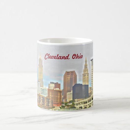Cleveland OH Riverside View Tasse (Mittel)