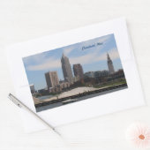 Cleveland OH Skyline-Aufkleber Rechteckiger Aufkleber (Umschlag)