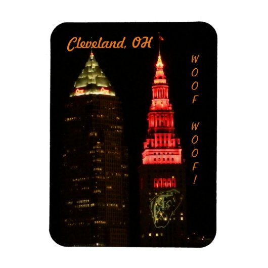 Cleveland OH Sportfan Kühlschrankmagnet Magnet (Vertikal)