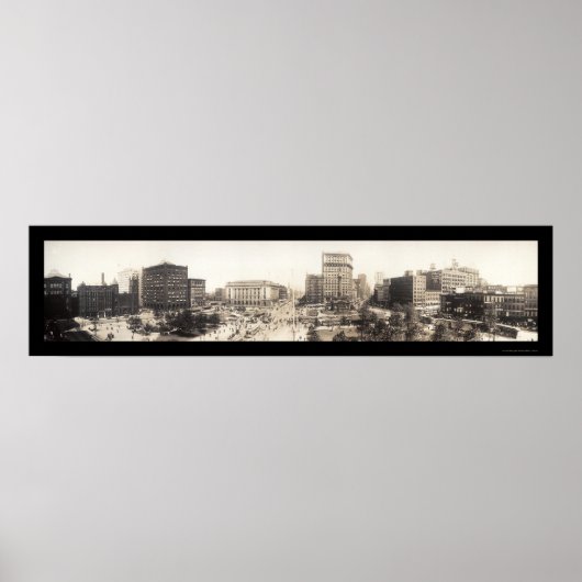 Cleveland, OH Square Foto 1912 Poster (Vorne)