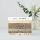 Cleveland Ohio 1877 Karte (Stehend Vorderseite)