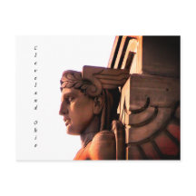 Cleveland Ohio Art Deco (Vertikal) Postkarte