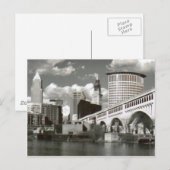 Cleveland Ohio Black und White Postkarte (Vorne/Hinten)