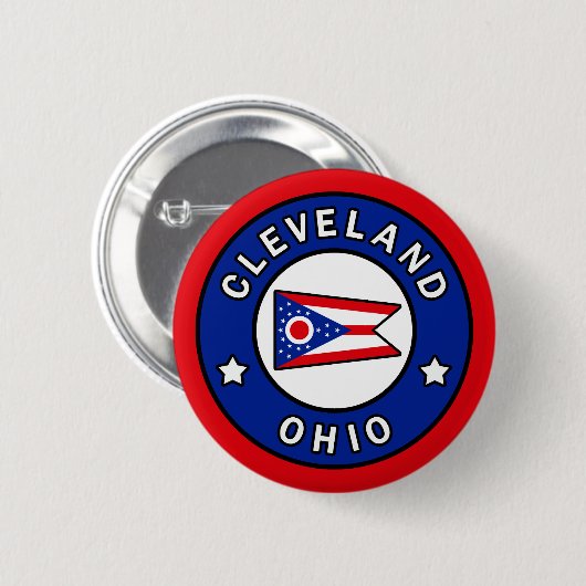Cleveland Ohio Button (Vorne & Hinten)