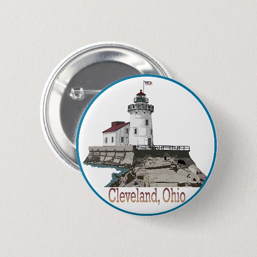 Cleveland Ohio Button (Vorne & Hinten)
