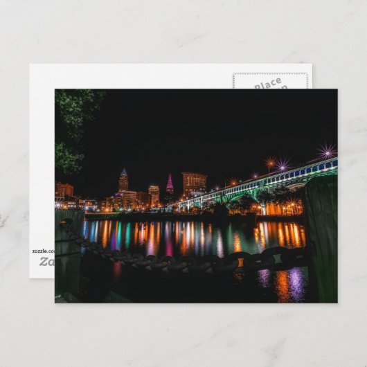 Cleveland, Ohio city scape, nicht etikettiert Postkarte (Vorne/Hinten)