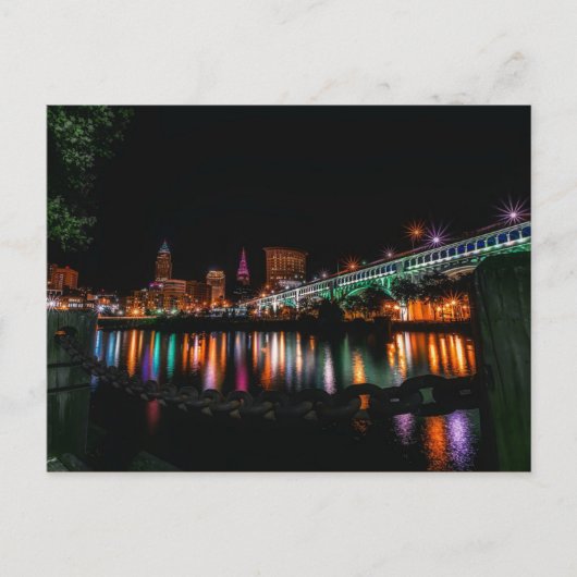 Cleveland, Ohio city scape, nicht etikettiert Postkarte (Vorderseite)