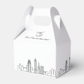 Cleveland, Ohio | City Skyline Gastgeschenk Hochze Geschenkschachtel (Rückseite)