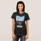 Cleveland Ohio City Skyline T-Shirt (Vorne ganz)