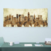 Cleveland Ohio Cityscape Banner (Messe)