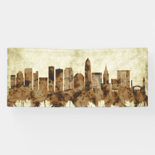 Cleveland Ohio Cityscape Banner