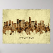 Cleveland Ohio Cityscape Poster (Vorne)