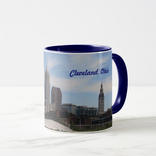 Cleveland, Ohio Custom Tasse (VorderseiteRechts)