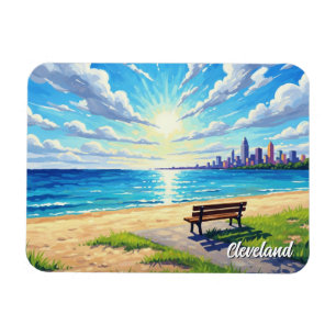 Cleveland Ohio Edgewater Park Reise Magnet